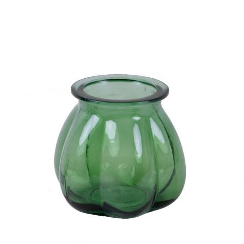 Zelená váza z recyklovaného skla Ego Dekor Tangerine, výška 16 cm - Bonami.cz