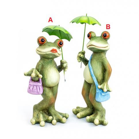 DENK GESCHENKE Žába s deštníkem | zahradní dekorace | polyresin | varianty Provedení: A DG14271/A - Veselá Žena.cz
