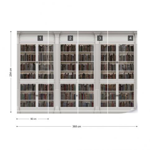 GLIX Fototapeta - Bookshelves II. Vliesová tapeta  - 368x254 cm - GLIX DECO s.r.o.
