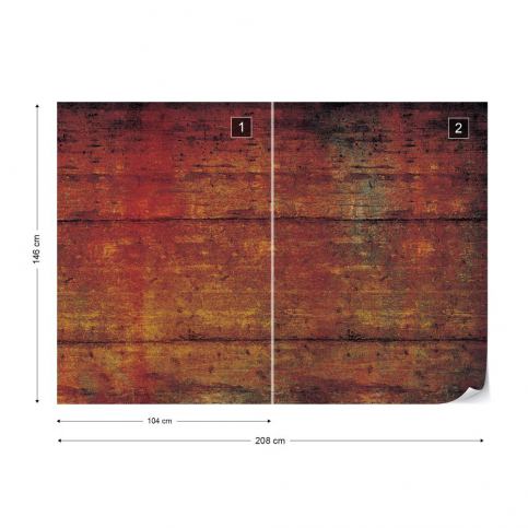 GLIX Fototapeta - Grunge Wood Texture Vliesová tapeta  - 208x146 cm - GLIX DECO s.r.o.