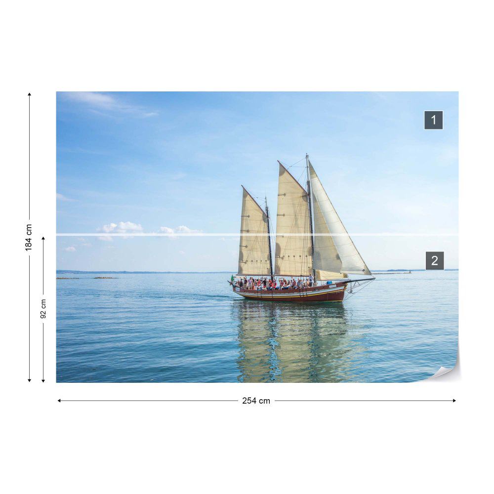 Fototapeta GLIX - Summer Sailing + lepidlo ZDARMA Vliesová tapeta  - 254x184 cm - GLIX DECO s.r.o.