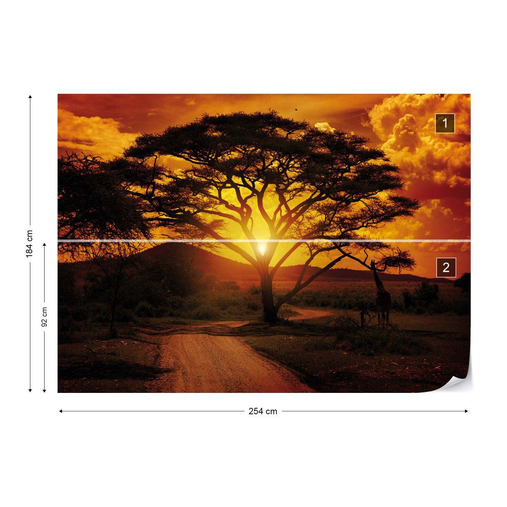 Fototapeta GLIX - Sunset Landscape + lepidlo ZDARMA Vliesová tapeta  - 254x184 cm - GLIX DECO s.r.o.