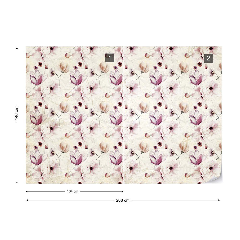 Fototapeta GLIX - Magnolia Flowers Pattern  + lepidlo ZDARMA Vliesová tapeta  - 208x146 cm - GLIX DECO s.r.o.