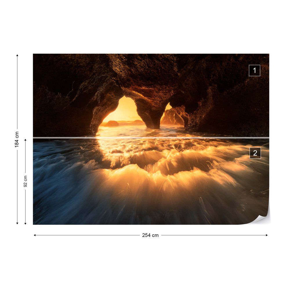 Fototapeta GLIX - The Secret Sea Cave + lepidlo ZDARMA Vliesová tapeta  - 254x184 cm - GLIX DECO s.r.o.