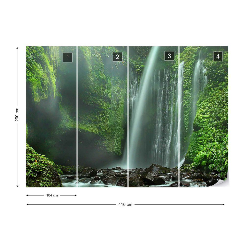 Fototapeta GLIX - Tiu Kelep Waterfalls + lepidlo ZDARMA Vliesová tapeta  - 416x290 cm - GLIX DECO s.r.o.