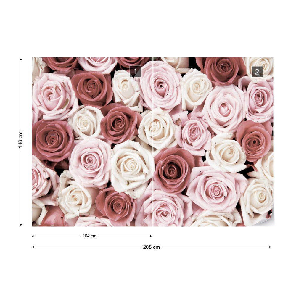 Fototapeta GLIX - Roses Flowers 4 + lepidlo ZDARMA Vliesová tapeta  - 208x146 cm - GLIX DECO s.r.o.