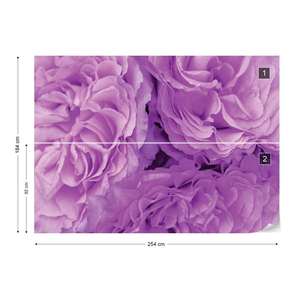 Fototapeta GLIX - Soft Purple Flowers + lepidlo ZDARMA Vliesová tapeta  - 254x184 cm - GLIX DECO s.r.o.
