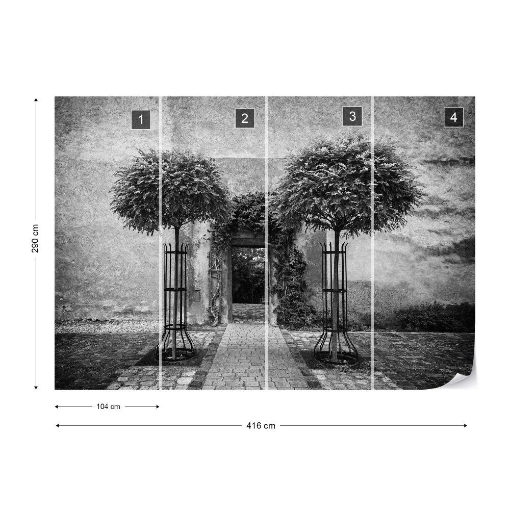 Fototapeta GLIX - Rose Garden Entrance + lepidlo ZDARMA Vliesová tapeta  - 416x290 cm - GLIX DECO s.r.o.
