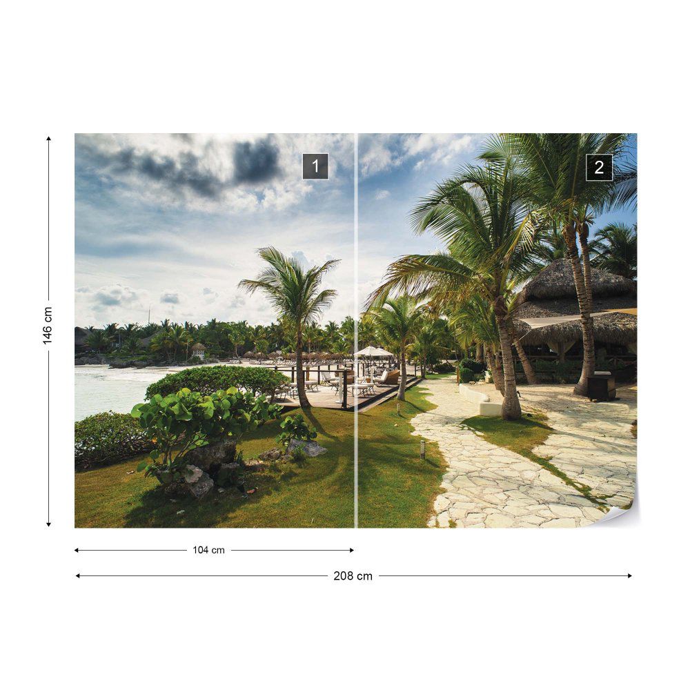Fototapeta GLIX - Tropical Palms + lepidlo ZDARMA Vliesová tapeta  - 208x146 cm - GLIX DECO s.r.o.