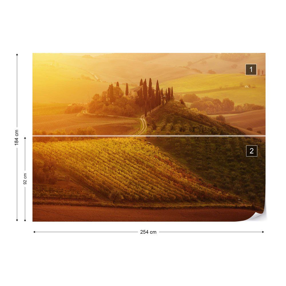 Fototapeta GLIX - Tuscan Dream + lepidlo ZDARMA Vliesová tapeta  - 254x184 cm - GLIX DECO s.r.o.
