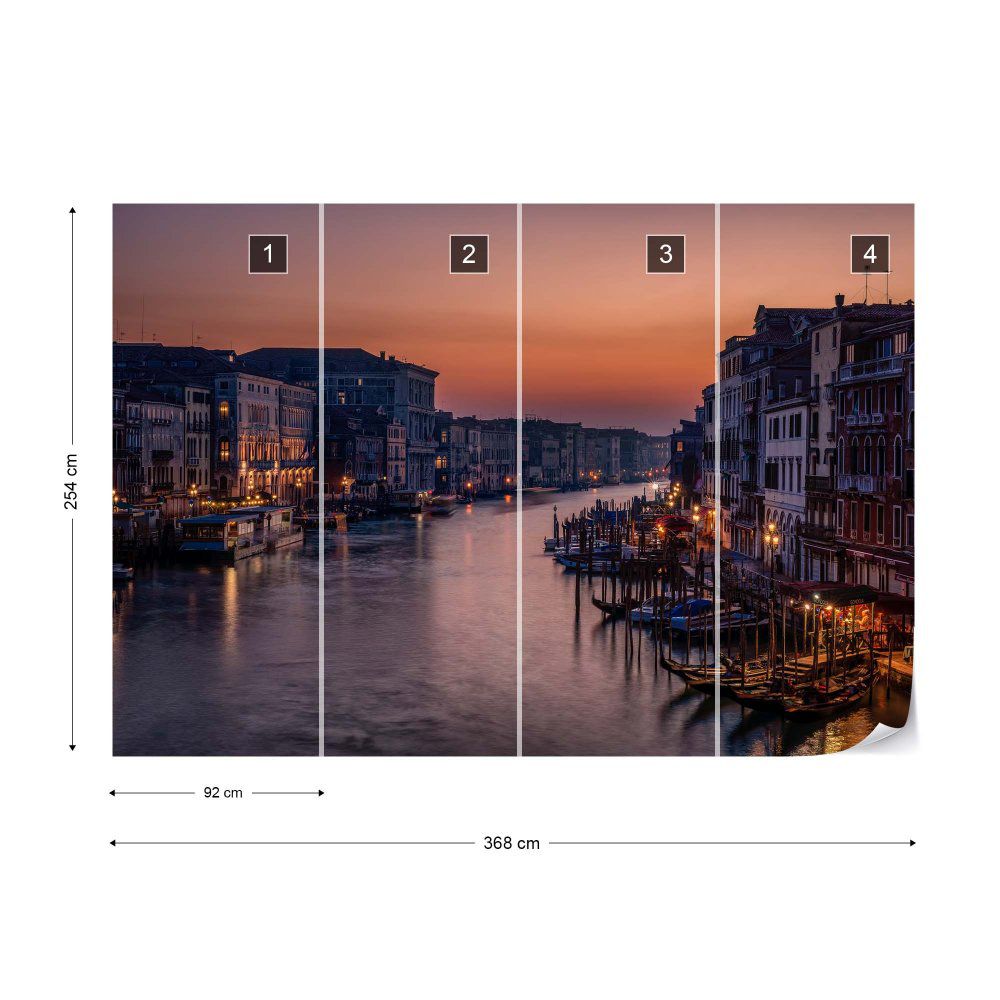 Fototapeta GLIX - Venice Grand Canal At Sunset + lepidlo ZDARMA Vliesová tapeta  - 368x254 cm - GLIX DECO s.r.o.