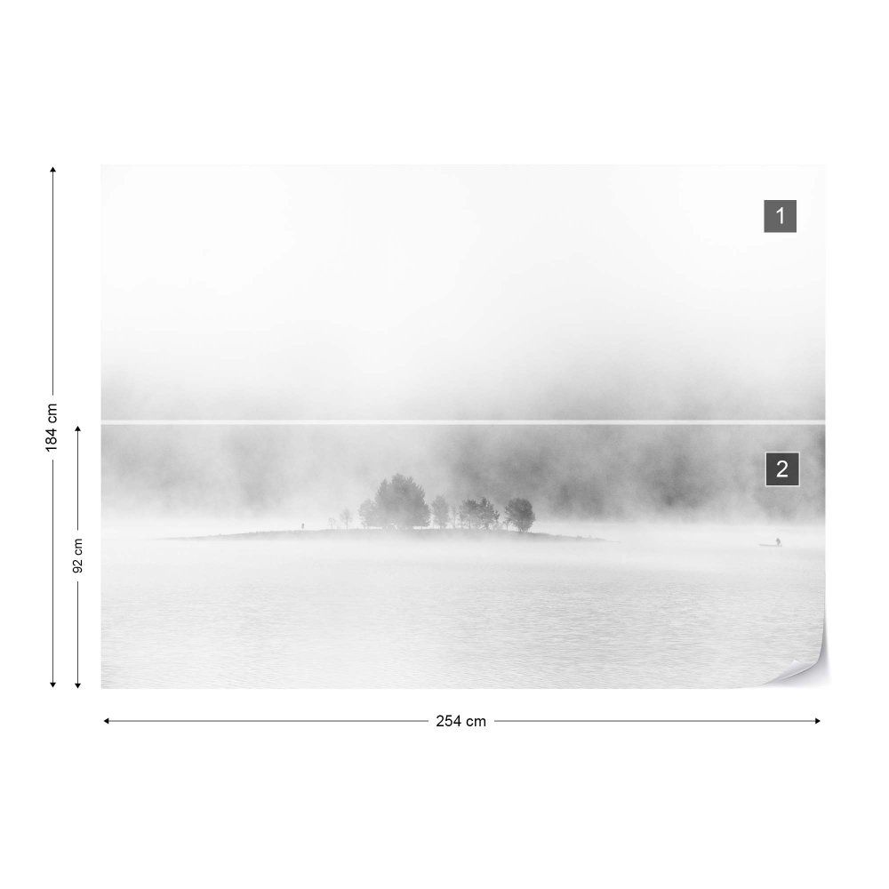Fototapeta GLIX - White Lake + lepidlo ZDARMA Vliesová tapeta  - 254x184 cm - GLIX DECO s.r.o.