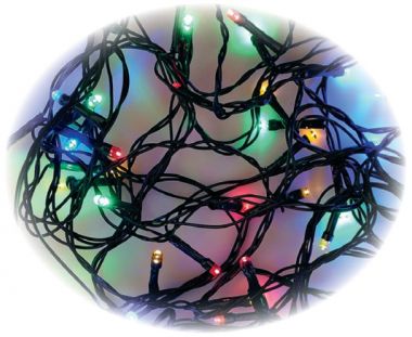 LED osvětlení vánoční 120 světel řetěz barevný 12m AP11014 - Veselá Žena.cz