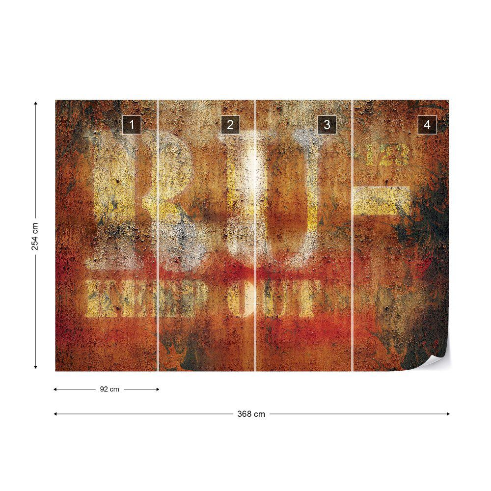 Fototapeta GLIX - Grunge Metal Rust 2 + lepidlo ZDARMA Vliesová tapeta  - 368x254 cm - GLIX DECO s.r.o.