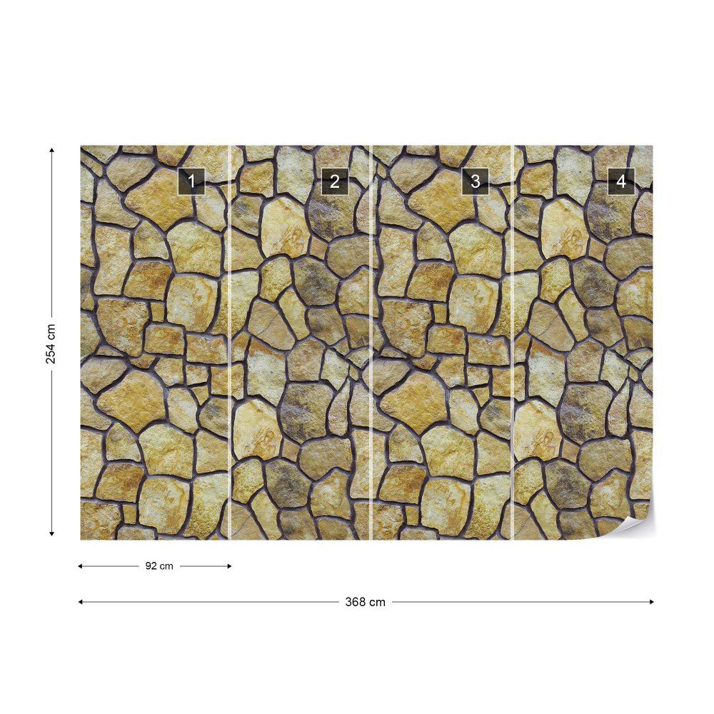 Fototapeta GLIX - Stone Wall Motif 3 + lepidlo ZDARMA Vliesová tapeta  - 368x254 cm - GLIX DECO s.r.o.
