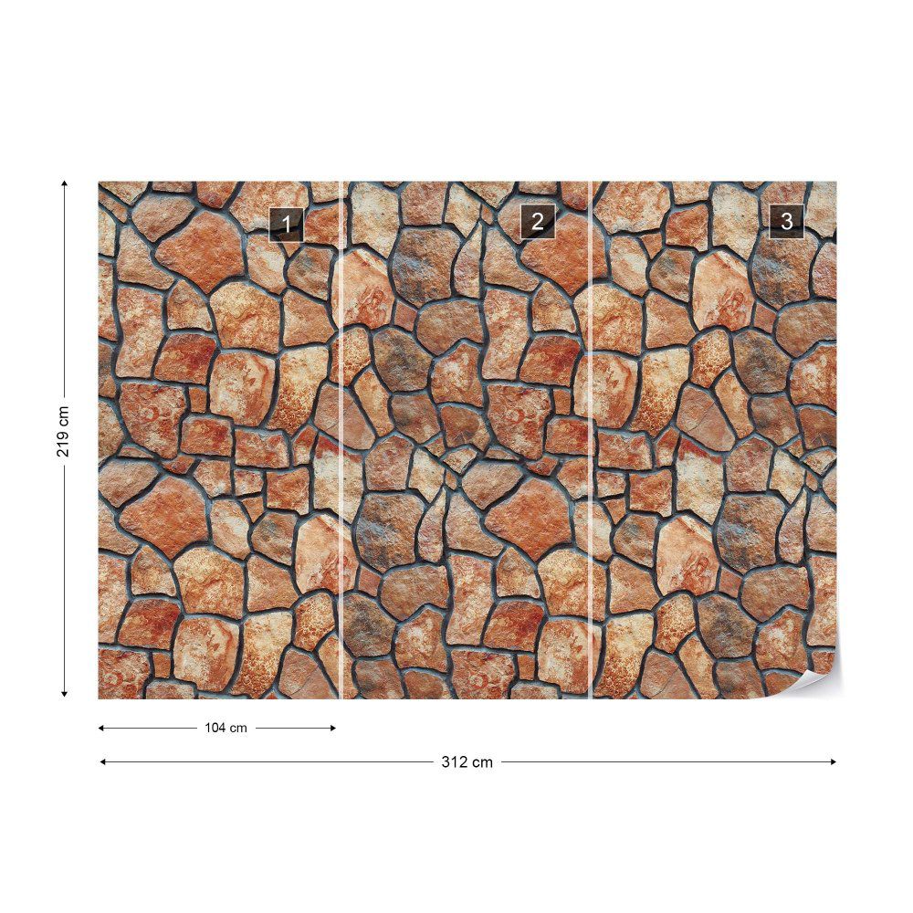 Fototapeta GLIX - Stone Wall Motif 5 + lepidlo ZDARMA Vliesová tapeta  - 312x219 cm - GLIX DECO s.r.o.