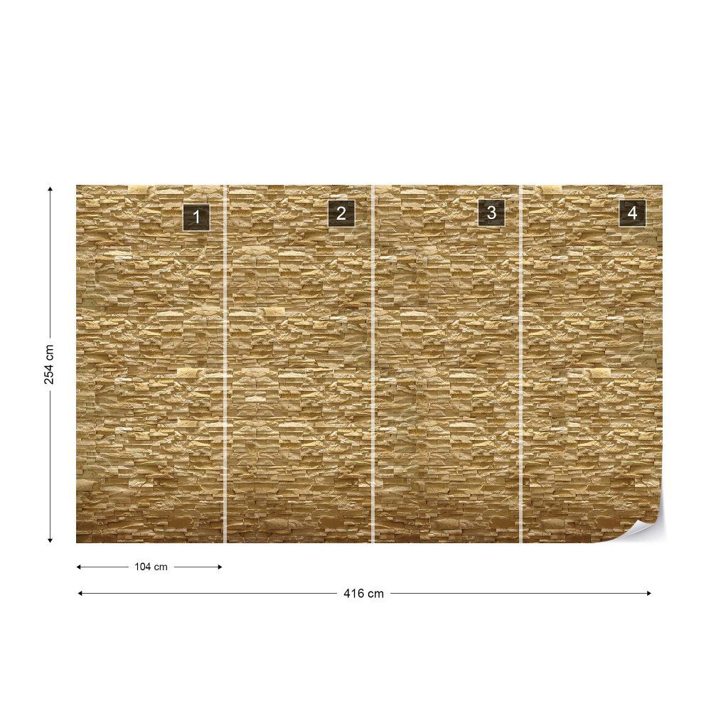 Fototapeta GLIX - Stone Wall Texture 3 + lepidlo ZDARMA Vliesová tapeta  - 416x254 cm - GLIX DECO s.r.o.