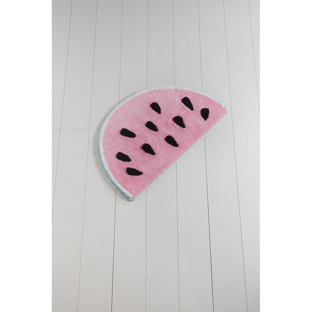 Růžová koupelnová předložka Crasso Watermelon, 100 x 60 cm - Bonami.cz