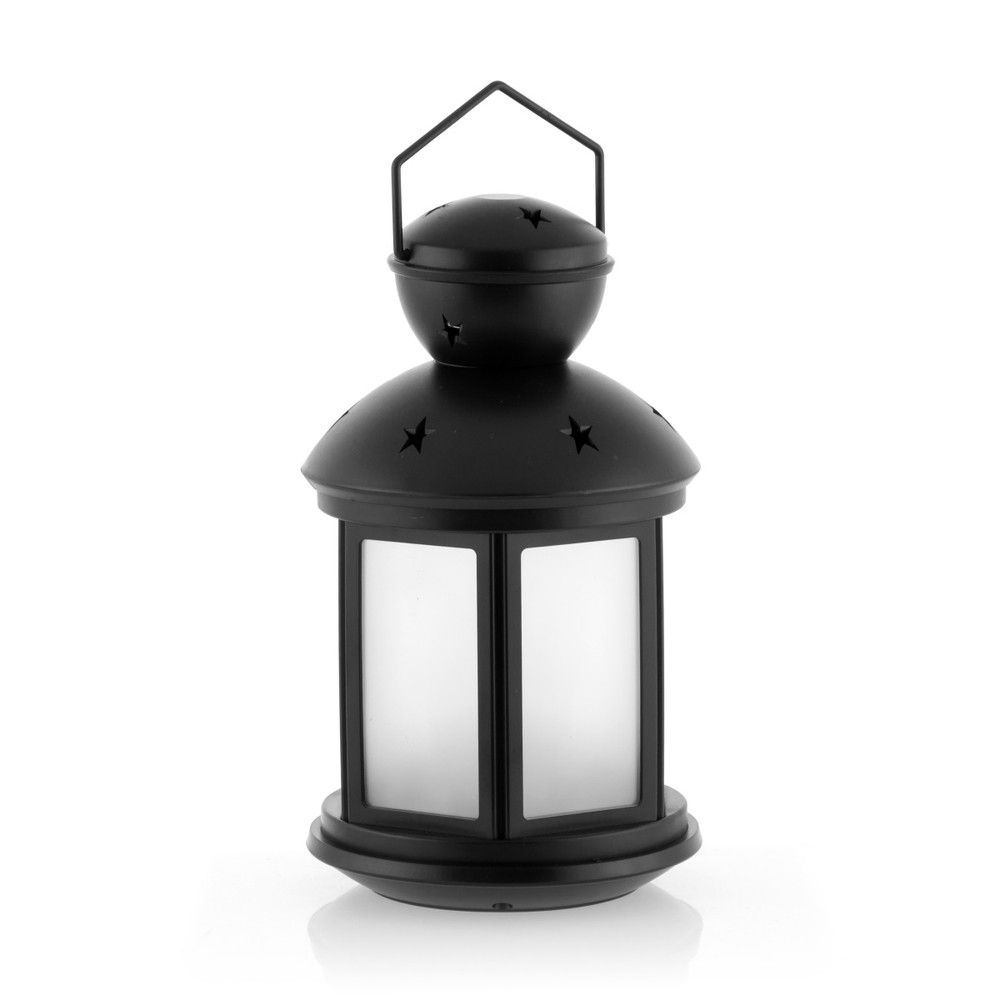 Černá lucerna s LED osvětlením InnovaGoods - Bonami.cz