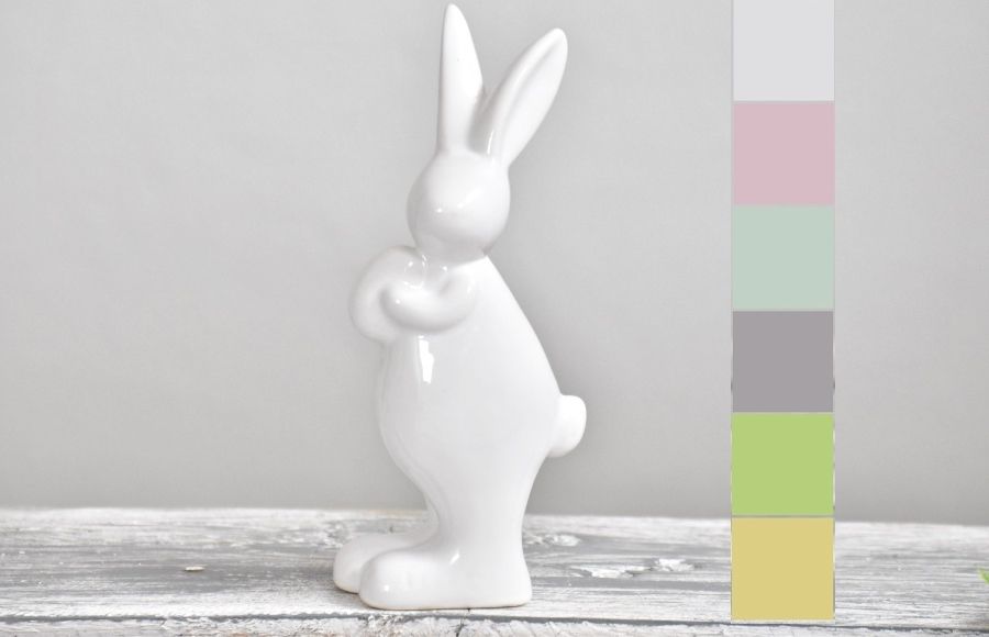 Harasim Porcelánový zajíc | mix barev | 15 cm HR113757 - Veselá Žena.cz