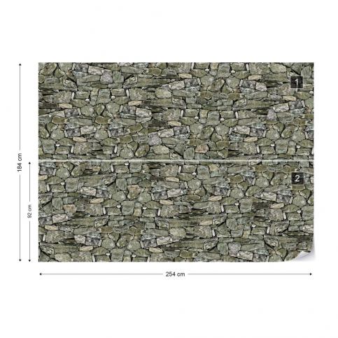 GLIX Fototapeta - Stone Wall II.2 Vliesová tapeta  - 254x184 cm - GLIX DECO s.r.o.