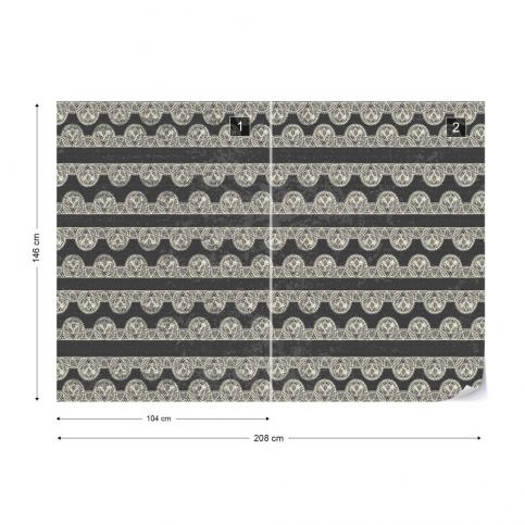 GLIX Fototapeta - Vintage Lace Pattern III. Vliesová tapeta  - 208x146 cm - GLIX DECO s.r.o.