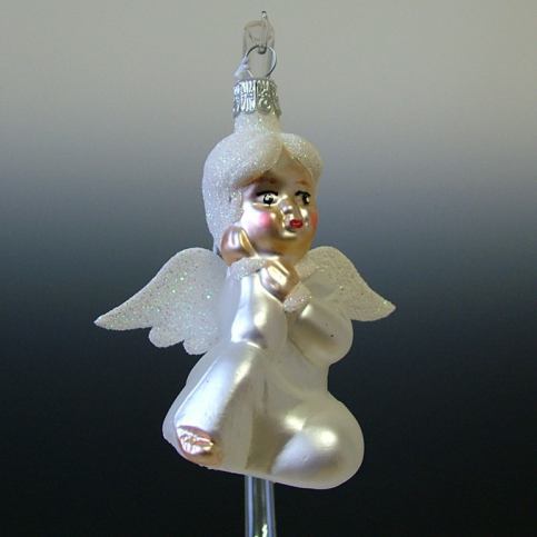 Slezská tvorba Skleněná figurka | anděl sedící Balení obsahuje: 6 kusů ST36245299000041 - Veselá Žena.cz