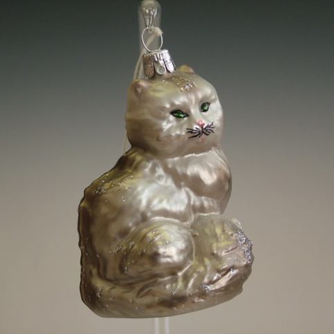 Slezská tvorba Skleněná figurka | kočka sedící | šedá Balení obsahuje: 6 kusů ST3524T033000041/6 K - Veselá Žena.cz