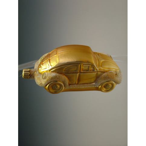 Slezská tvorba Skleněná figurka | zlaté auto brouk Balení obsahuje: 6 kusů ST3824T013000041/00363-62 - Veselá Žena.cz