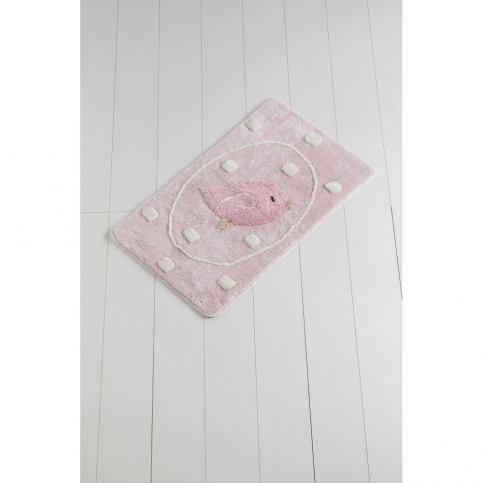 Světle růžová koupelnová předložka Puro Trismo, 100 x 60 cm - Bonami.cz