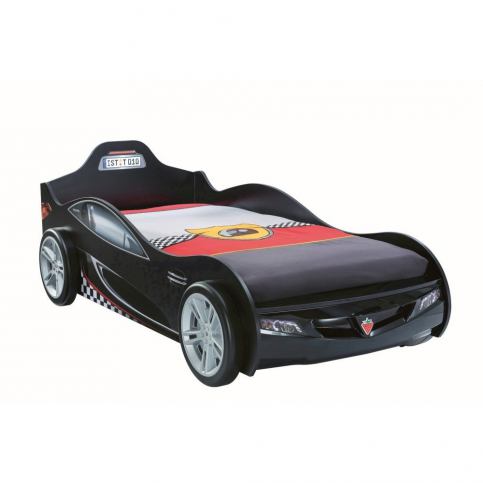 Černá dětská postel ve tvaru auta Coupe Carbed Black, 90 x 190 cm - Bonami.cz