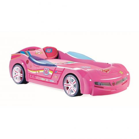Růžová dětská postel ve tvaru auta Biturbo Carbed Pink, 90 x 195 cm - Bonami.cz