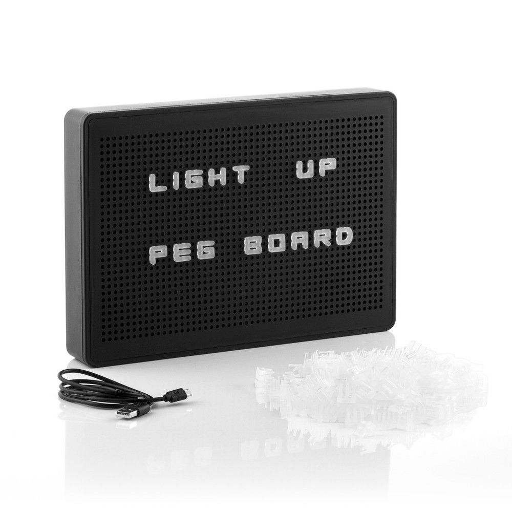 Černá LED světelná tabule s písmenky InnovaGoods - Bonami.cz
