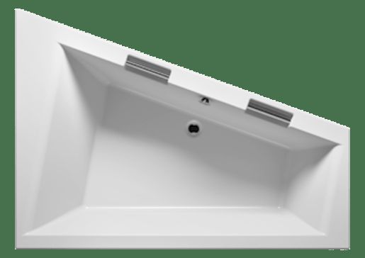 Asymetrická vana Riho Doppio 180x130 cm akrylát levá BA9100500000000 - Siko - koupelny - kuchyně