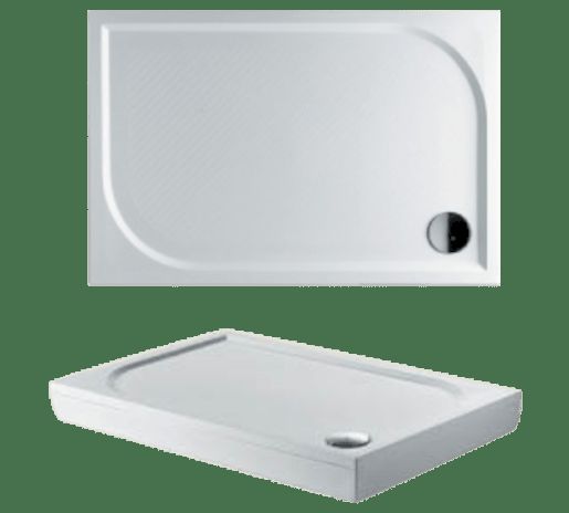 Sprchová vanička obdélníková Riho Kolping 80x120 cm litý mramor DB3300500000000 - Siko - koupelny - kuchyně