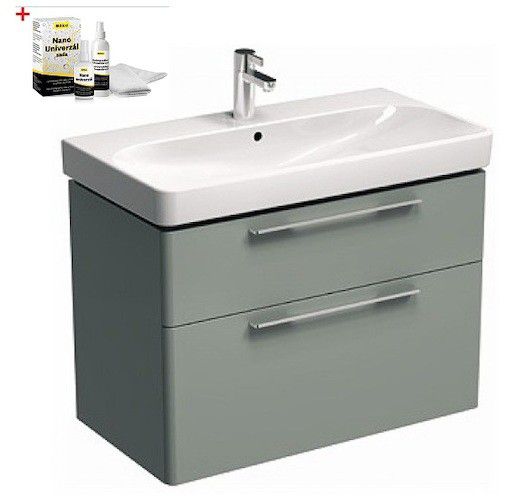 Koupelnová skříňka s umyvadlem Kolo Kolo 90x71 cm platinová šedá SIKONKOT90PS - Siko - koupelny - kuchyně