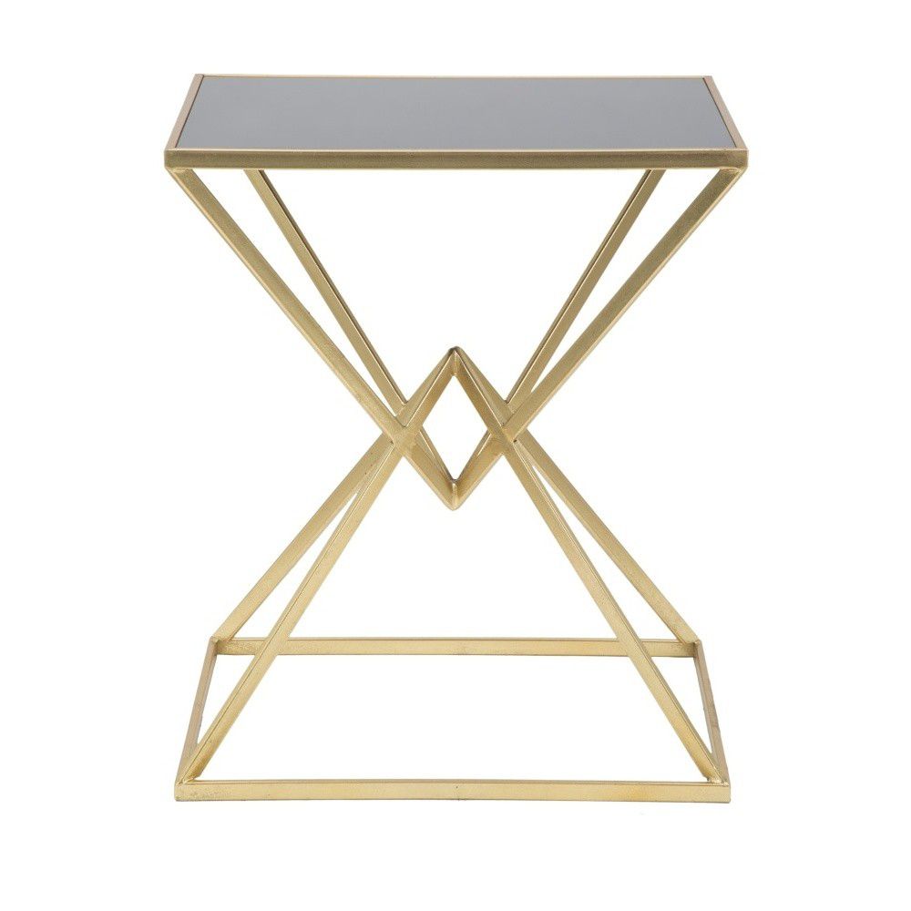 Odkládací stolek se skleněnou deskou 46x57 cm Piramid – Mauro Ferretti - Bonami.cz