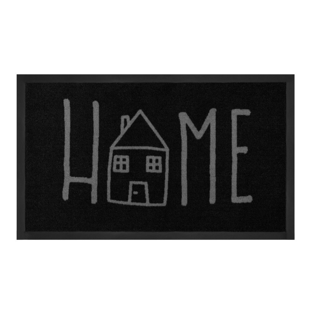 Hanse Home Collection koberce Protiskluzová rohožka Printy 103801 Anthracite Grey - 45x75 cm - Bonami.cz