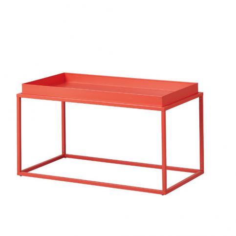 Oranžový kovový konferenční stolek Intersil Club NY - Bonami.cz
