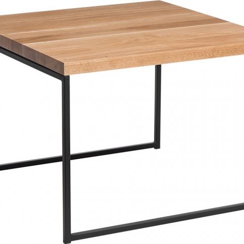 Mørtens Furniture Konferenční stolek Kirse, 45 cm, dub/černá Barva: dub / černá - M DUM.cz