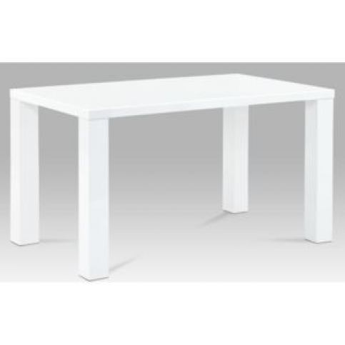 Jídelní stůl VILM — bílá, 135×80×76 - Favi.cz