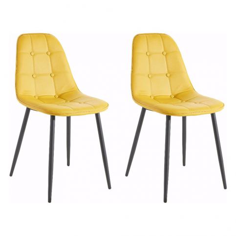 Sada 2 žlutých židlí Støraa Lamar - Bonami.cz