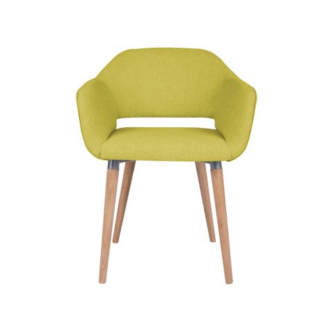 Žlutá jídelní židle Cosmopolitan Design Napoli - Bonami.cz