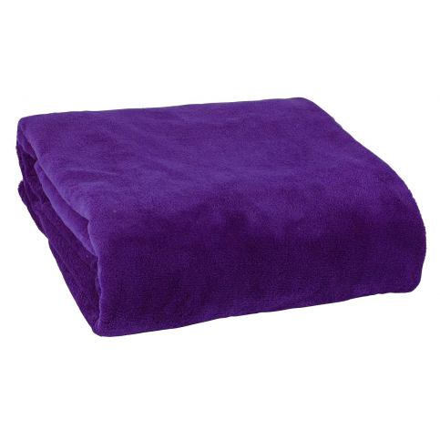 Fleecová deka fialová - Výprodej Povlečení