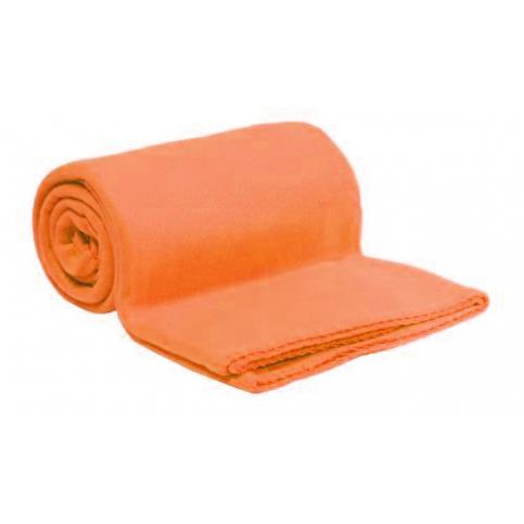 Fleecová deka oranžová - Výprodej Povlečení