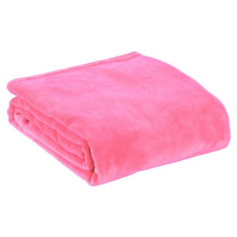 Fleecová deka růžová - Výprodej Povlečení