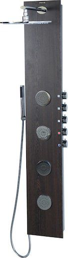 Sprchový panel Sapho 5SIDE ROUND s pákovou baterií wenge 80213 - Siko - koupelny - kuchyně