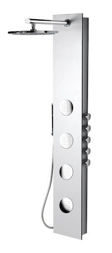 Sprchový panel Sapho 5SIDE ROUND s pákovou baterií bílá 80217 - Siko - koupelny - kuchyně