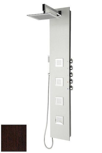 Sprchový panel Sapho 5SIDE SQUARE s pákovou baterií wenge 80223 - Siko - koupelny - kuchyně