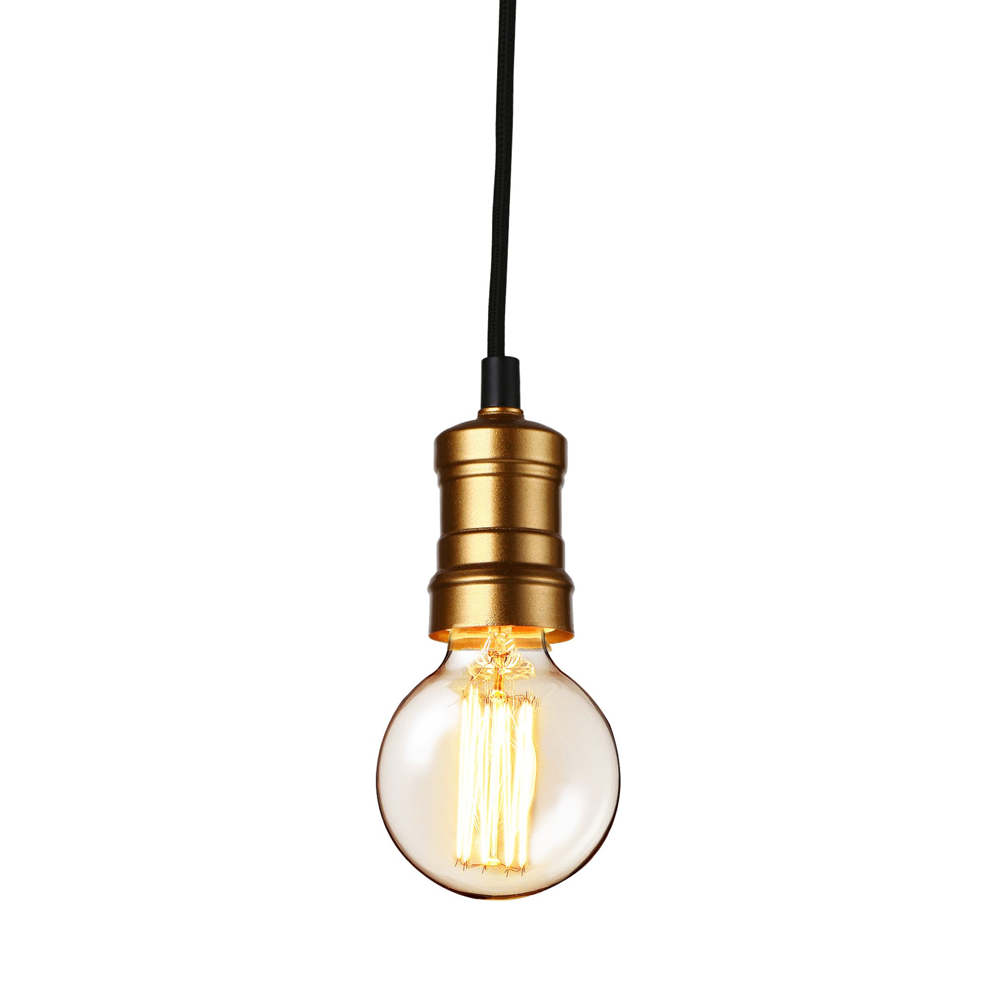 [lux.pro]® Dekoratívní designové závěsné svítidlo / stropní svítidlo - černá / měď (1 x E27) HT168062 - H.T. Trade Service GmbH & Co. KG